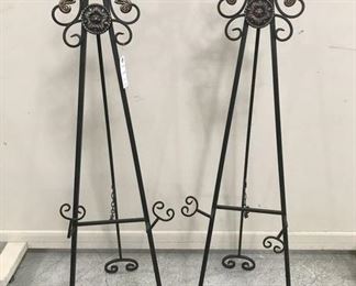 Pair of Metal Art Easels