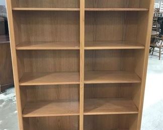 Large Modern Double Bookcase