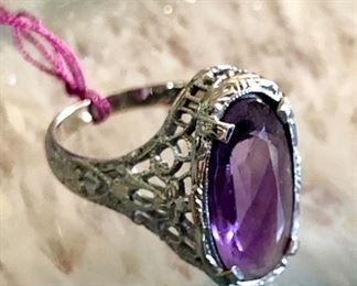 14K and Amethyst, Vintage