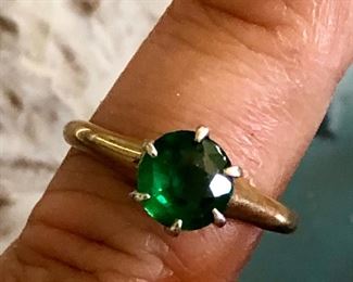 Emerald and 14K, Vintage