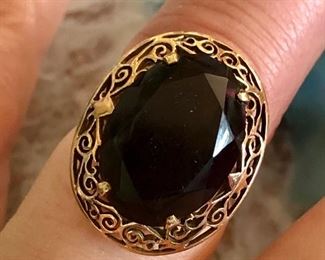 Smoky Topaz and 14K ring