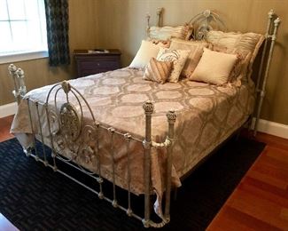 Love this bed! Queen size, iron bed - and the linens are unbelievable!