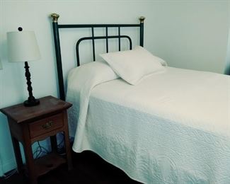 antique full bed (no mattress)