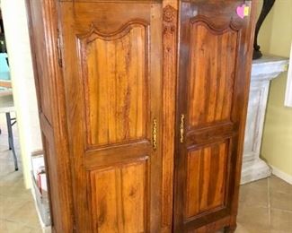 Antique ca. 1814 Mixed Wood Wedding Armoire,