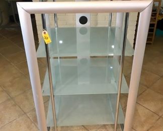 Metal & Tempered Glass shelving Unit