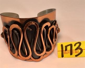 1940 Rebajes Copper cuff bracelet