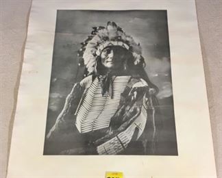 Reprinted photograph of American Indian; Chief Goes to War Sioux No. 1419