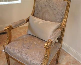 French Parlor Sets – Gold Leaf Frames + 5 Piece