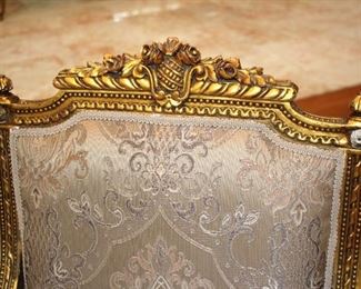 French Parlor Sets – Gold Leaf Frames + 5 Piece