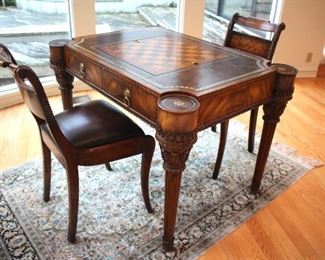 Maitland Smith Game Table & Chairs