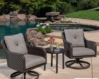 SUNBRELLA 3PC WOVEN BALCONY SET