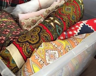 Lots of vintage fabric 