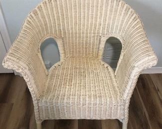 White Wicker Chair