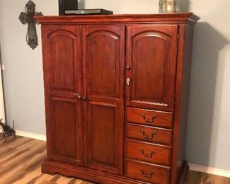 Solid Wood Computer Cabinet