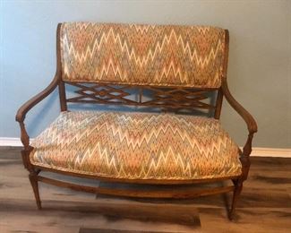 Vintage Settee gorgeous details, Bell Design