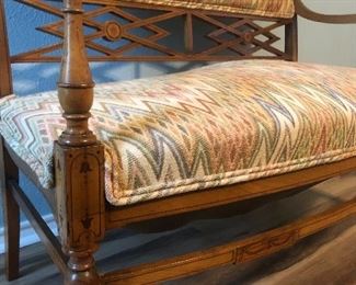 Vintage Settee, great condition, Flame Stitched upholstery