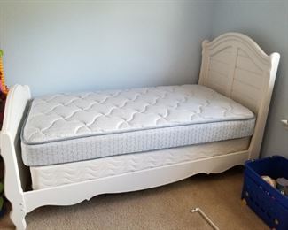 twin bed and brand new mattress