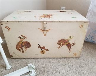 cowboy toy chest