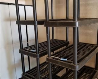 plastic shelving