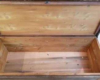 Cedar chest, the outside needs refinishing but the inside looks great!