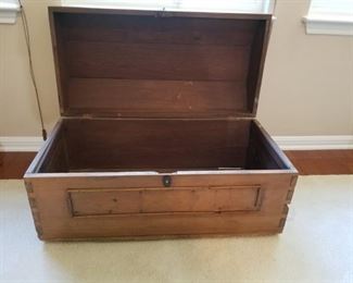 Antique Mexican pine chest