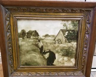 oil on wood, appears to be in original frame