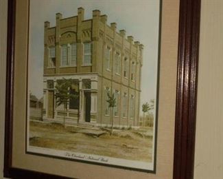 Matted framed Cleveland National Bank