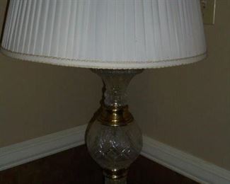 Glass table lamp