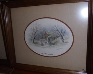 EH Burgess 'Old Mill Stream' 1982 23x18
