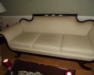 Vintage 50's couch mahogany