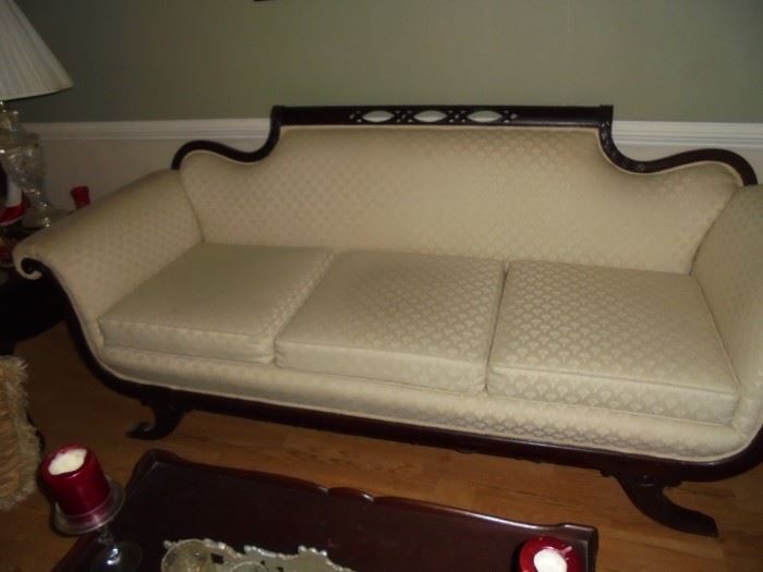 Vintage 50's couch mahogany