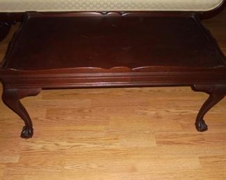 Mahogany coffee table