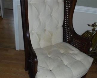 1 of 2 cane queen Anne chair