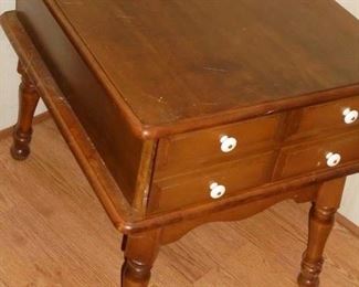 Early american style table W/drawer