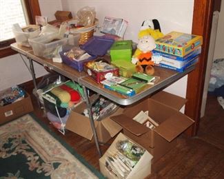 LOADS of crafting, yarn, cross-stitch