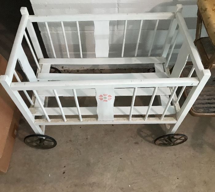 Vintage Doll Crib.