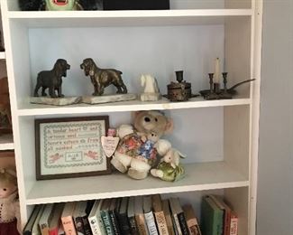 Kid's books and book ends.