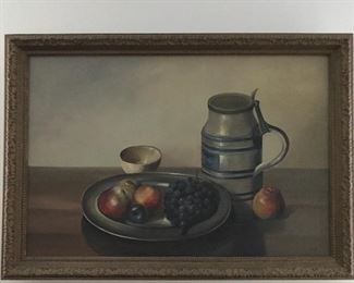 Framed Oil Painting.