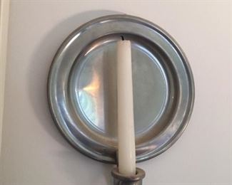 Pewter Candlestick Holder.