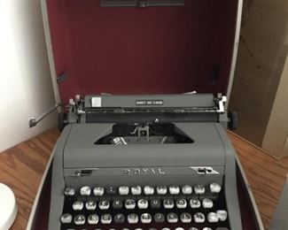 Royal Typewriter in Case.