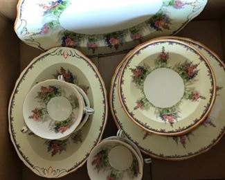 ANTIQUE ALFRED MEAKIN ENGLAND ZENITH SHAPE, FEDERAL" CHINA HAND PAINTED