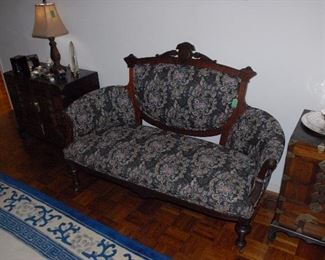 Circa 1870s Renaissance Revival sofa in walnut