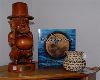 Hand carved leprecahn