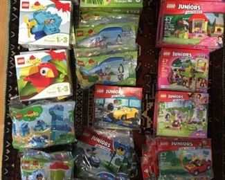 Lego Duplo and Juniors.    Most Duplo & Junior polybags:  $5 each or buy 4 get 1 free.  Mix with some Lego Friends and Lego City