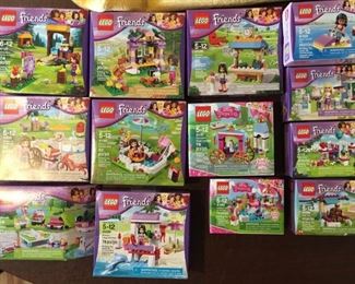 Lego Friends sets.  $3-$10