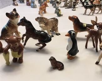 More Monrovia pieces, including two from the 1950's Designer Workshop/Pedigree lines.   Schnapsie  in front.  Bears and Penguin from 1949, Palomino foal 1949-1951.  He does have a reglued leg.   Prices $15 -$40