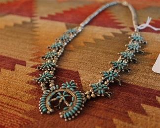 Zuni Squash Blossom Necklace