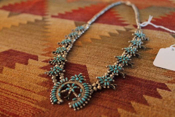 Zuni Squash Blossom Necklace