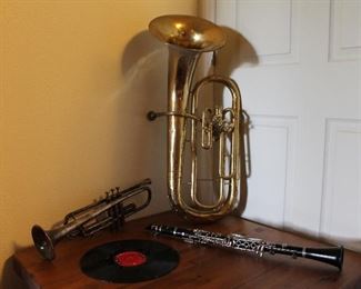 Assorted Vintage Musical Instruments