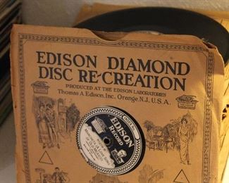 Vintage EDISON Diamond Disc Records